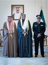 سمو ولي العهد يستقبل النائب الأول ووكيل وزارة الداخلية الجديد