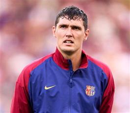 برشلونة يعلن إصابة أندرياس كريستنسن بتمزق جزئي في الرباط الصليبي