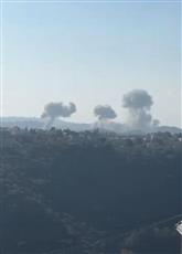 جيش الاحتلال يشن سلسلة غارات على مناطق في جنوب لبنان