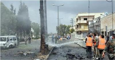 ارتفاع حصيلة ضحايا انفجار مسجد في حمص إلى 8 قتلى و18 مصابًا