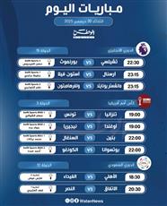 أبرز المباريات العالمية ليوم الثلاثاء 30 ديسمبر 2025