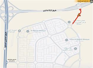 المرور: إغلاق كلي لمدخل ومخرج جنوب عبدالله المبارك من طريق الخامس والسادس
