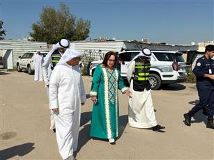 الوزير المشاري ورئيس فريق شؤون إسكان المرأة يتفقدان بيوت الصليبية