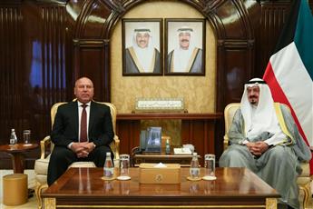 سمو رئيس الوزراء يستقبل نائب رئيس مجلس الوزراء للتنمية الصناعية وزير النقل والصناعة المصري
