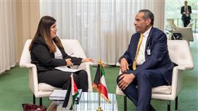 وزير الخارجية يلتقي نظيرته الفلسطينية على هامش مؤتمر حل الدولتين