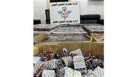 إحباط محاولة تهريب أكثر من ربع مليون كبسولة يشتبه أنها «لاريكا» عبر جمارك الشحن الجوي
