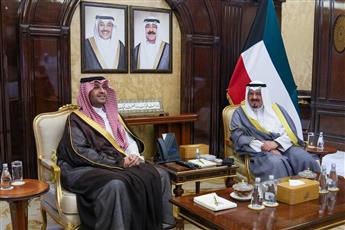 سمو رئيس مجلس الوزراء يستقبل وزير الدولة عضو مجلس الوزراء السعودي الأمير تركي بن محمد