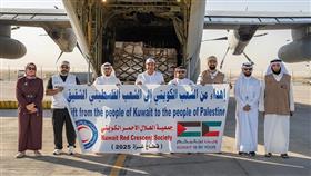 إقلاع الطائرة السابعة من الجسر الجوي الكويتي الثاني إلى غزة