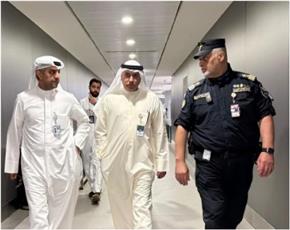 جولة تفقدية لقيادات الجمارك في مطار الكويت T4