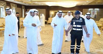 الشيخ عذبي الناصر يلتقي مسؤولي الجهات الحكومية للتنسيق وتعزيز التعاون المشترك بينهم